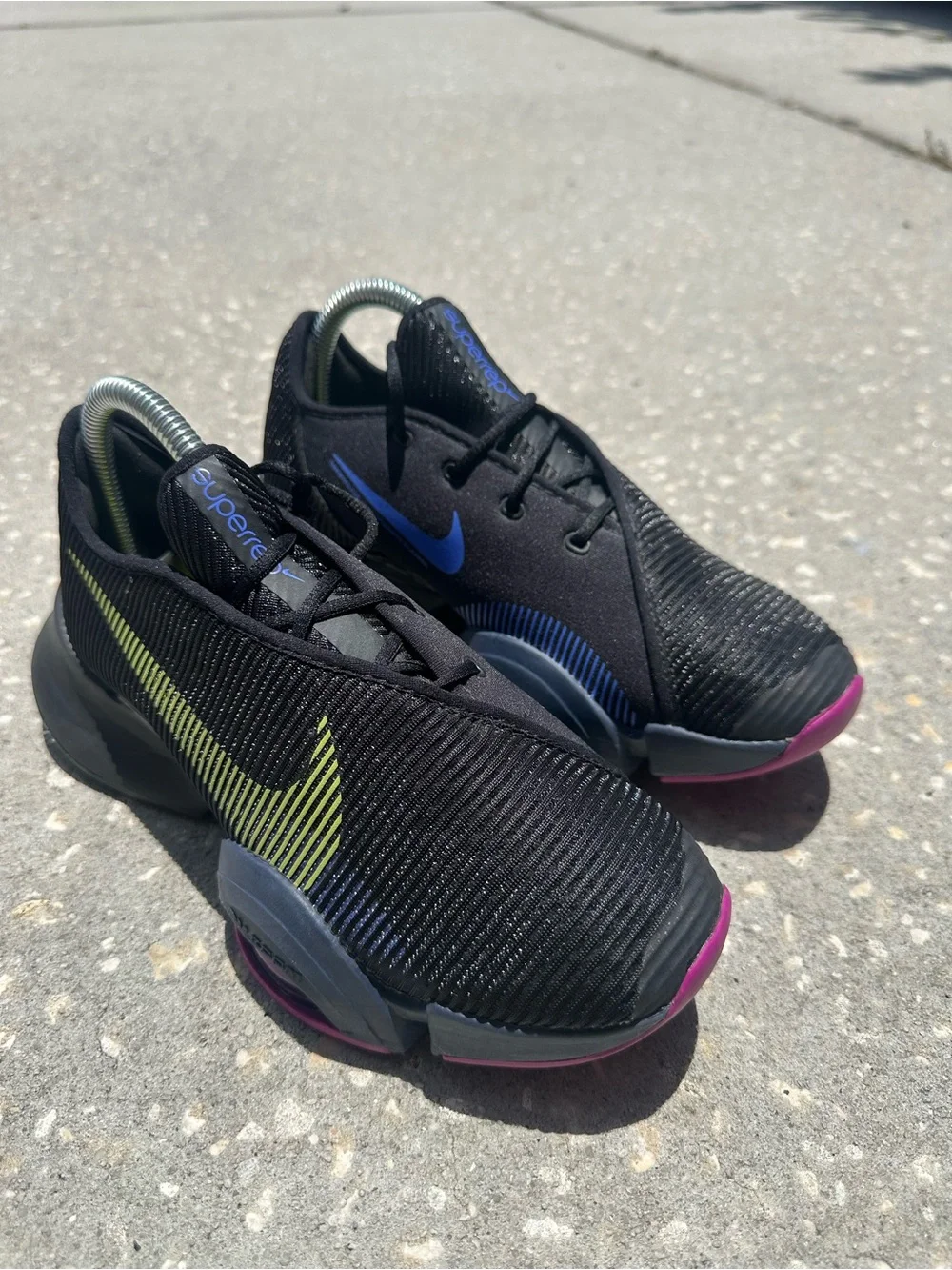 Nike Air Zoom SuperRep 2 Womens Size 7 Black Plum Training Sneakers CU5925-010